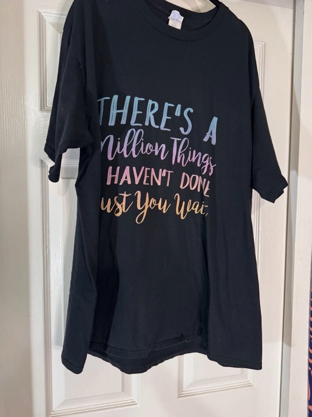Hamilton themed Graphic Tee with Pastel Rainbow Text